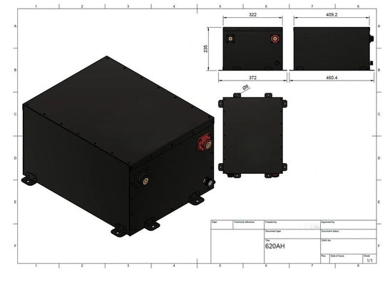 Shervey S3 RVReady LiFePO4 Battery 24V 310AH