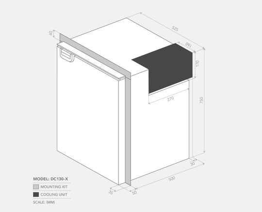 Fridge Bushman DC130-X