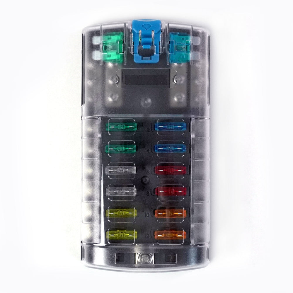 Shervey 12-Circuit Blade Fuse Block W/Neg