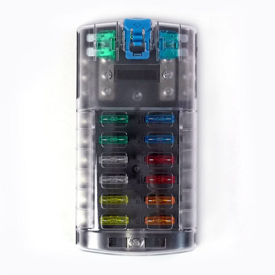 Shervey 12-Circuit Blade Fuse Block W/Neg