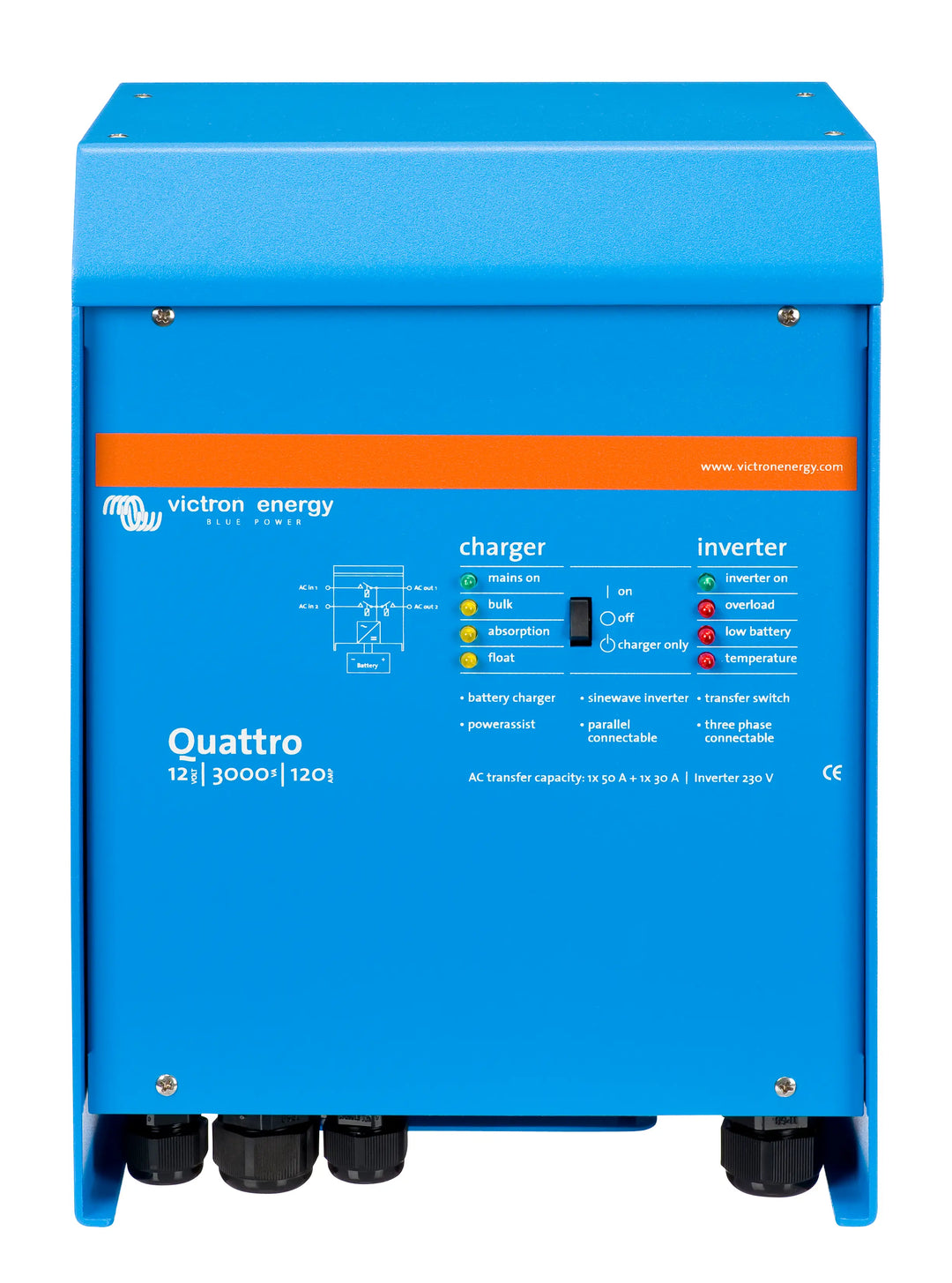 Victron Quattro 12/3000/120-50/50
