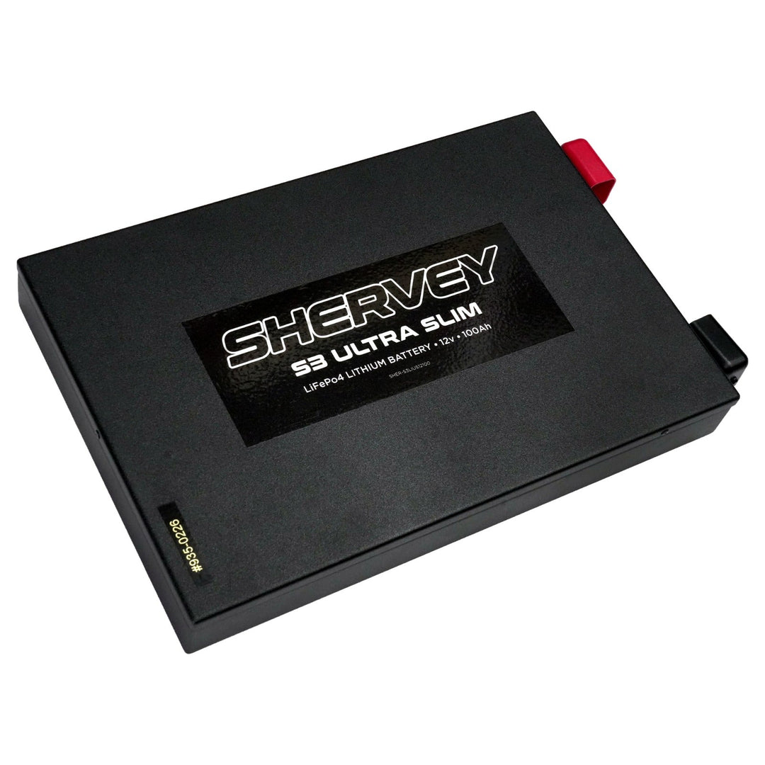 Shervey S3 Ultra Slim LiFePO4 Battery 12V 100AH